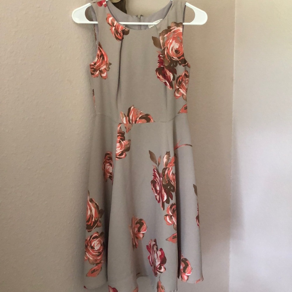 Fit and flare floral dress